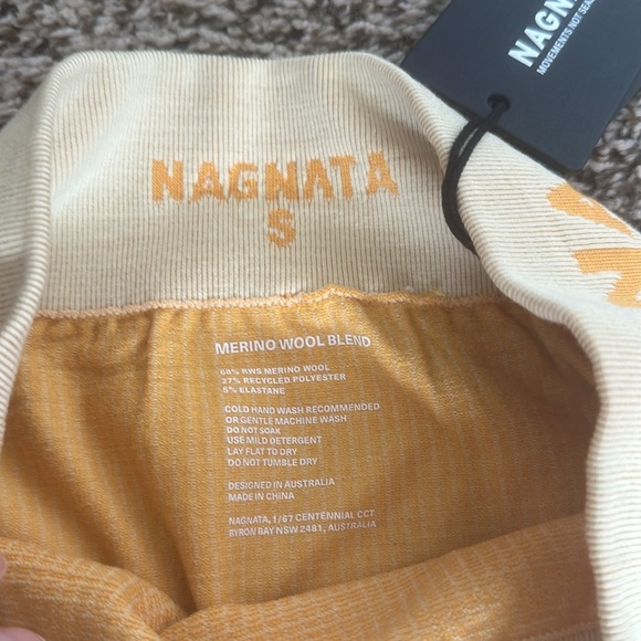 NagnataBallet Legging Pistachio/Marigold size small - Picture 3 of 6